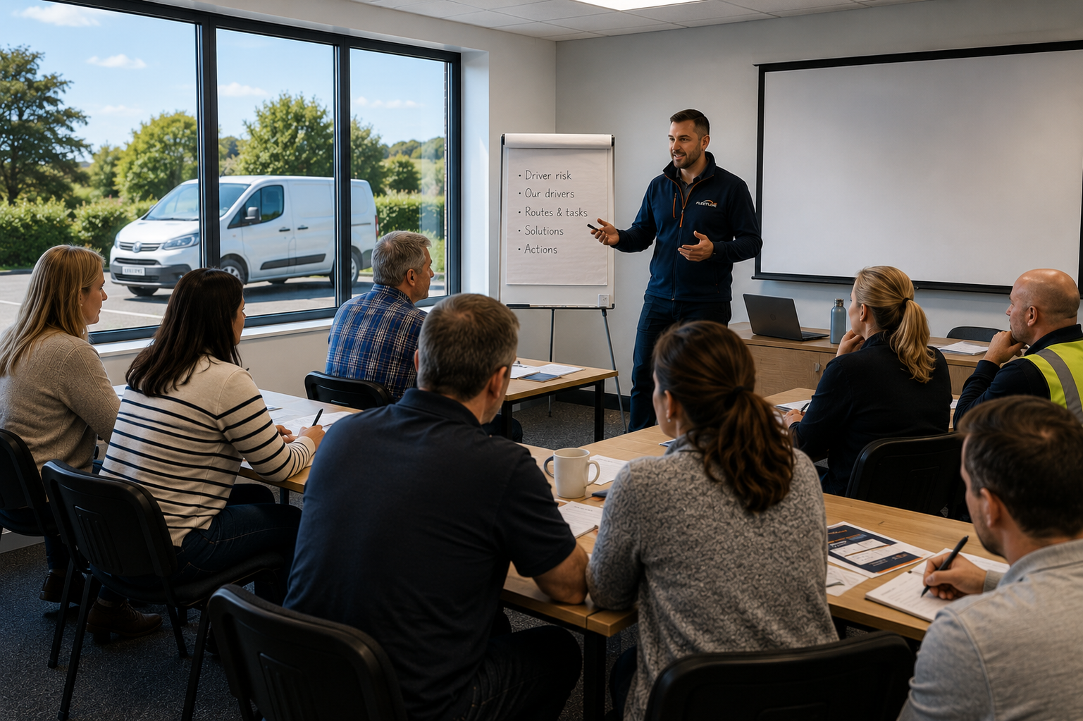 Fleet driver safety training workshop for business drivers in Ireland